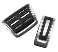 Car Pedals Covers for VW for T-Cross 2019-2024, Stainless Steel Brake and Accelerator Pedal Pads Non-Slip Protection Cover for Right Hand Drive Vehicles(A/AT 2Pcs)