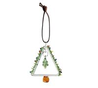 Car Pendant, Hangable Handmade Christmas Tree Ornament, Colored Glaze Decor, 7.5x4.5cm, for Car Rearview Mirror, Tabletop, Home Interior Holiday Decoration Men and Women Effortlessly Blending Utility