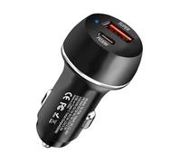 Car Phone Charger - 60W 2 Port Automobile Charger Adapter, PD Fast Charging USB Çharger | Type C USB Car Charging System, High Power Çar Ćharger Solution for Game Console Phone Tablet