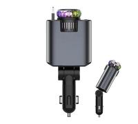 Car Phone Charger, Quick Charger, 6.18x1.54in Retractable Multifunction Scent Diffuser, Star Night Projector Lamp for Driving, Travel and Auto Accessories