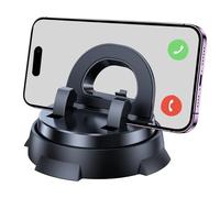 Car Phone Holder Adjustable - Dashboard Windshield Mount Strong Adsorption for Driving Navigation, Music Control with Video Streaming, Rotation Function Cradle for Vehicle Use 3.43x3.43x2.56 Inches