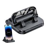 Car Phone Holder Mount | Adjustable Suction Base Rack | Universal Cell Phone Holder For Car Dashboard, Windshield & Vehicles | Hands-Free Mobile Stand For Travel, Driving, Road Trips | Perfect For Fam