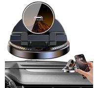 Car Phone Holder Smart Sensor 360° Rotation - 15W Auto Dashboard Wireless Charger | Anti-Slip Cellphone Stand | Smartphones Fast Charging for Daily Commuting Navigation Highway Frequenters Drivers
