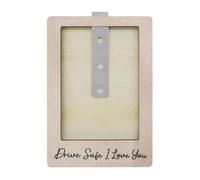 Car Picture Holder, Dashboard Photo Frame, Interior Display Stand, Compact Lightweight Build, Secure Clip Attachment, Road Trip Travel Keepsake Use, 10.7x7x2.2cm