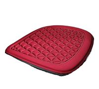 Car Pillow Cojín de asiento de coche suspendido 3D, diseño Four Seasons, apto para la mayoría de los coches.(Red square pad)