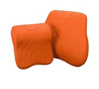 Car Pillow Driving Seat Almohada de apoyo X70 apta para Plus Big Mountain Sea King X90 Cojín de soporte para la cintura y reposacabezas apto para Jietu C(Orange headrest+lumbar)