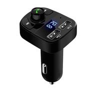 Car Player MP3 Music - Adaptador de radio inalámbrico FM | Cargador de llamadas manos libres, LED Display Music Player, Radio Adapter, puerto de carga USB, dispositivo de entretenimiento