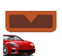 Car Pocket Organizer - Leather Seat Side Storage for Travel Essentialed | Adhesive Vehicle Accessory for Front or Back Seats, Holds Phone Cards Console Items for Sedans and Trucks, 24cm Black Orange