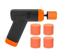 Car Polisher - ABS, Orange, Car Buffer Waxer, Electric Buffer Machine | 2 Variable Speed Cordless Cars Detailing Kit, Polishing And Waxing, Lithium Battery, Includes 5 Esponjas, Scratch-Free Shine
