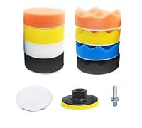 Car Polishing Pad Kit - Buffing Polishing Pads with Drill Adapter | Sponge and Wool Pad System, Car ?olishing Solution for Sanding Waxing Sealing Glaze Automotive Detailing