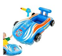 Car Pool Float Toy, Inflatable Water Vehicle, Squirter Swimming Float, Kids Summer Pool Toy for Boys Girls Playdates Birthday Lake Garden Lawn Outdoor Fun, Built In Water Sprayer, Bright Color Design