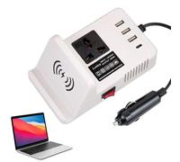 Car Power Inverter - ABS 12V/24V DC to 220V AC 200W Universal Vehicle Inver