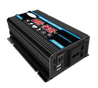 Car Power Inverter LED Display 4000W 12V to 220V/110V Converter Charger Adapter Multiple Protection Dual USB Voltage Transformer(12V-220V)
