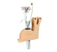 Car Propagation Vase, Vent Air Freshener, Reusable Wooden Aromatherapy Container, Hydroponic Perfume Diffuser, Auto Décor Accessory, Ideal for Men and Women, 6.7x6.5cm