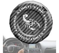 Car Push Start Button, Car Start Stop Button Cover, Anti-Scratch Starter Switch, Key Protective Trim Cover, Starts Stop Buttons Covers For Motorcycle Interior Automotive Vehículo Truck Tractor Trailer