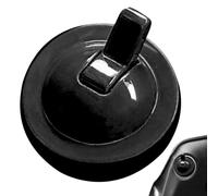 Car Push Start Button Cover | 1.6 X 0.6 Inch, Aluminum Alloy, Silver | Retro Toggle Switch Style, Manual Shift Simulator | Interior Decorative Accessory For Most Vehicles, DIY Cockpit Mod