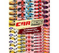 Car Racing Scrapbook Paper 8.5 x 11 Inches, 40 Pages: 20 Double Sided Sheets with 10 distinctive Designs