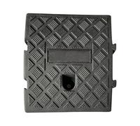 Car Ramp PVC Curb for Driveway Access | Portable lightweight threshold lift solution with textured traction channel weather resistant build & load bearing support for loading dock sidewalk scooter bik
