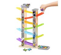 Car Ramp Toy, Parking Garage Playset, Kids Car Track, Multi Level Racing Ramp Fun Learning Toy for Boys Girls Indoor Play Birthday Gift Use, Colorful Design Smooth Sliding Cars for Early Development
