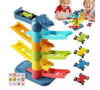 Car Ramp Toy - Small Car Ramp Toys | Racer Track Toy, Track Small Cars | Interactive Playset Enhances Motor Skills Educational Ramps For More Than 3 Years Old Girls, Indoor Playful Gadgets For Kids