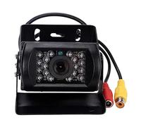 Car Rear Camera Cámara de Respaldo para estacionamiento Marcha atrás,para Vista Trasera Coche,18 LED,Resistente al Agua,visión Nocturna IR para 12V 24V(RCA)