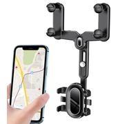 Car Rearview Mirror - Phone Holder Rearview Mirror Phone Holder 360°