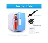 Car Refrigerator 4L Mini Household for Cosmetic Mask Skin Care Products Cold and Warm Dual Use Can Heating Food Preservation