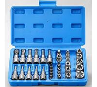 car repair tools Juego de 34 Uds puntas y enchufes estrella 1/4 ", 3/8" 1/2, herramienta mano con