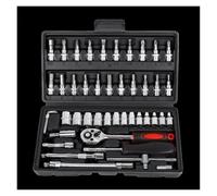 car repair tools Juego de herramientas reparación 46 piezas, kit enchufes mantenimiento automóviles