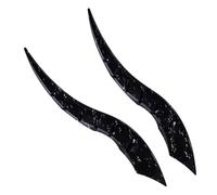Car Roof Decoration, Dragon Horn Ornament Set for Vehicle, 2-Piece Decorative Auto Mod Accessory for SUV Sedan RV Halloween Parade Party Wedding Road Trip Display