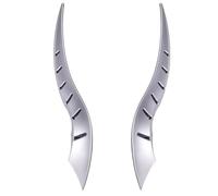 Car Roof Dragon Horn, 2-Piece Vehicle Top Accent, Bold Truck Modification Props, Eye-Catching Ornament Set for Halloween, Wedding Processions, and Family Road Trips, 15.7 inches