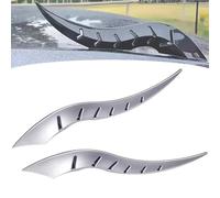 Car Roof Dragon Horn Modification, 2025 New Car Roof Dragon Horn Modification, Universal Lovely Creative Devil Horn Car Exterior Decor, No-Drill Install, for Suv, Sedan, Hatchback (Silver)