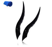 Car Roof Dragon Horn Modification, Car Roof Decoration, Universal Mecha-Fantasy Auto Roof Ornament, Horror Accessories, No-Drill Install, for all auto (Black)