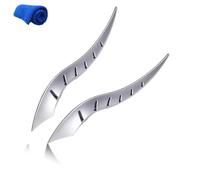 Car Roof Dragon Horn Modification, Car Roof Decoration, Universal Mecha-Fantasy Auto Roof Ornament, Horror Accessories, No-Drill Install, for all auto (Silver)