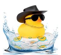 Car Rubber Duck - Dashboard Decoration Yellow Rubber Ducks, Car Interior Decor Bath Toy for Shower Party, Cute Auto Accessories for Kids, Adults, , Truck, and Vehicle Display