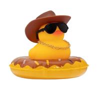 Car Rubber Duck - Dashboard Decoration Yellow Rubber Ducks, Car Interior Decor Bath Toy for Shower Party, Cute Auto Accessories for Kids, Adults, , Truck, and Vehicle Display