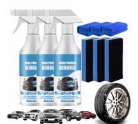 Car Rust & Iron Particle Remover Spray, 2025 Upgrade Rust Remover for Metal, Iron Stain Cleaner for Multiple Surfaces, Heavy Duty Rust Dissolver for Cars, Tools, Garage Workshop (3)