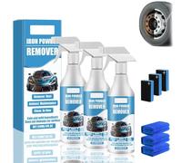 Car Rust & Iron Particle Remover Spray,Fast-Acting Heavy Duty Metal Cleaner,Deep Penetrating Formula for Removing Rust,for all Surfaces (3PCS)