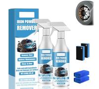 Car Rust & Iron Particle Remover Spray,Fast-Acting Heavy Duty Metal Cleaner,Deep Penetrating Formula for Removing Rust,for all Surfaces (2PCS)