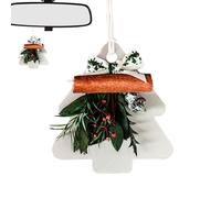Car Scents Air Freshener, Plant-Based Paper Card, Christmas Tree Shape, Colorful Long-Lasting Car Smell Freshener, Small Interior Ornament for Cars Home Studio Restaurant Decor