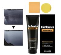 Car Scratch Remover - 60g Quick Easy Cleaner With Sponge,Car Paint Scratch Remover | Designed With A Particular Cleaner And Eraser, It Effectively Restores The Exterior Of Cars, Motorcycles, And Othe
