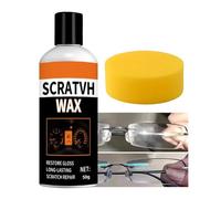 Car Scratch Remover Wax | 50g Fast Acting Repair Paste for Dashboard Screen Gloss Restoration, Acrylic Glass Polishing Compound | Central Console Helmet Eyeglasses Scratch Care Solution