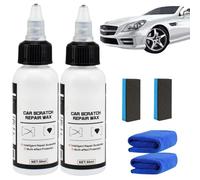 Car Scratch Repair Wax,Multi Effect Protection Repair Scratch,Long Lasting Car Scratches Remover Kits with Wipe Sponge for Various automobile Surfaces