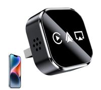 Car Screen Converter - 17g portable wired-to-wireless adapter, metal and glass build, seamless phone media streaming | mirror mobile screen to vehicle display for movies, video, of