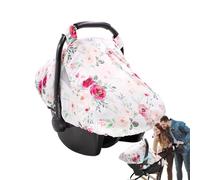 Car Seat Cover Baby, Travel Carrier Canopy with 2-Layer Window, Nursing Cover for Boys, Girls, and Toddler, All-Weather Protection for Child Car Seats