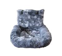 Car Seat Dogs, Soft Dog Booster Seat, 23.6x23.6 Inches, Non-Slip Plush Pet Carrier, Machine-Washable Travel Bed for Road Trips, Daily Commuting, Family Vacation