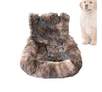 Car Seat Dogs, Soft Dog Booster Seat, 23.6x23.6 Inches, Non-Slip Plush Pet Carrier, Machine-Washable Travel Bed for Road Trips, Daily Commuting, Family Vacation