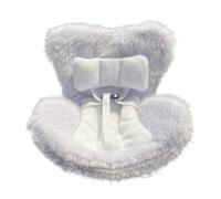 Car Seat Dolls, Safety Seat, Soft Cushion Adjustable Lightweight Design Buckle Display Mount Air Clip Stable Base, Automotive Toy for RV, Automobile, Sedan 6.1x6.1x2.36 Inches