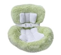 Car Seat for Dolls with Soft Furry Cushion, Perfect for Fans, Tylish Air Vent Clip and Desktop Stand, Functional Car Ornament (Green)