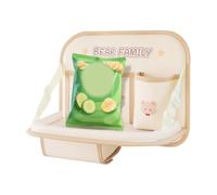 Car Seat Organizer - Foldable Backseat Tray with Cup Holder, Travel Storage Organizer for Trucks SUVs Sedans, Kids Snack Bottle Holder for Road Trips Family Travel Daily Commute Accessories